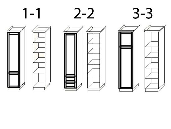 Шкаф №3 (бук/тополь), 1 створка 4 (фото)